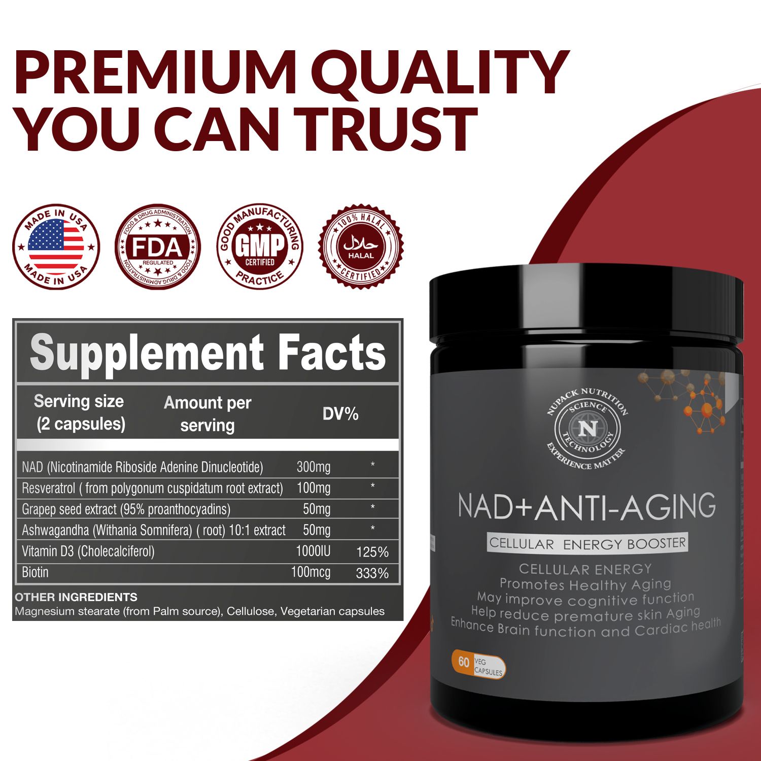 NUPACK NAD+ Anti-Aging Supplement - Image 3
